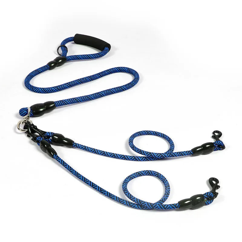 Triple Dog Leash with Foam Handle