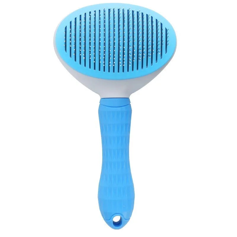 One-Click Self-Cleaning Pet Slicker Brush