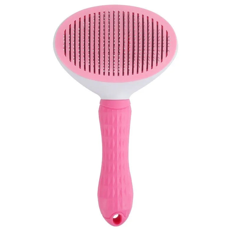 One-Click Self-Cleaning Pet Slicker Brush