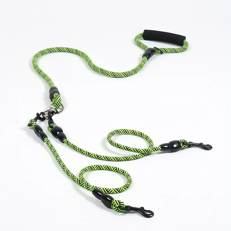 Triple Dog Leash with Foam Handle