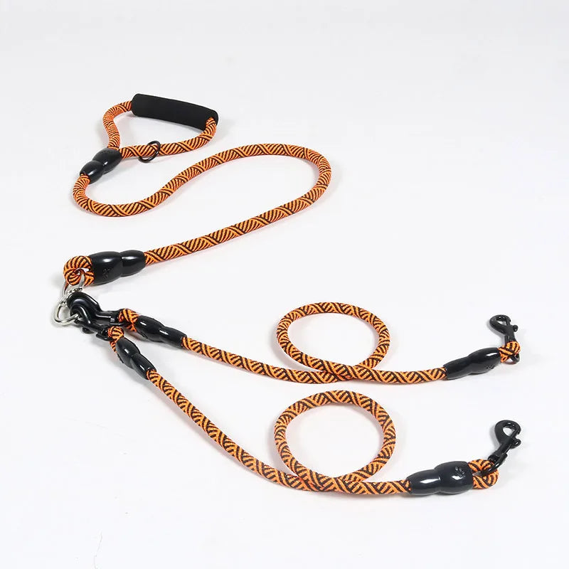 Triple Dog Leash with Foam Handle
