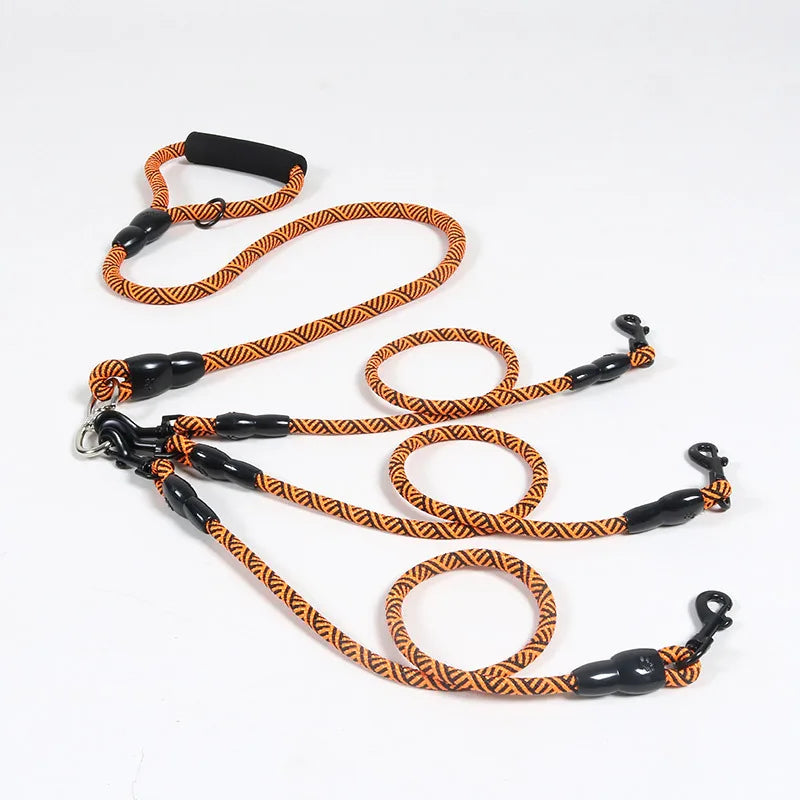 Triple Dog Leash with Foam Handle