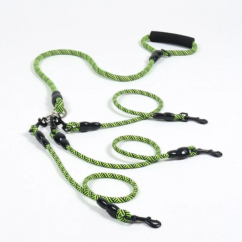 Triple Dog Leash with Foam Handle