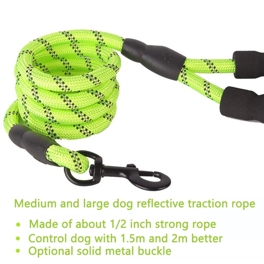 Heavy Duty Reflective Nylon Dog Leash